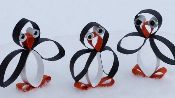 Пингвин поделка для детей