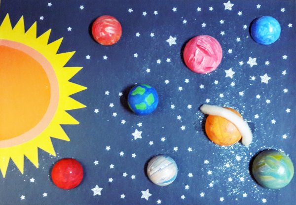 Поделки планет из цветной бумаги