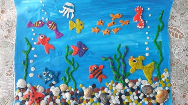 Пластилинография подводное царство