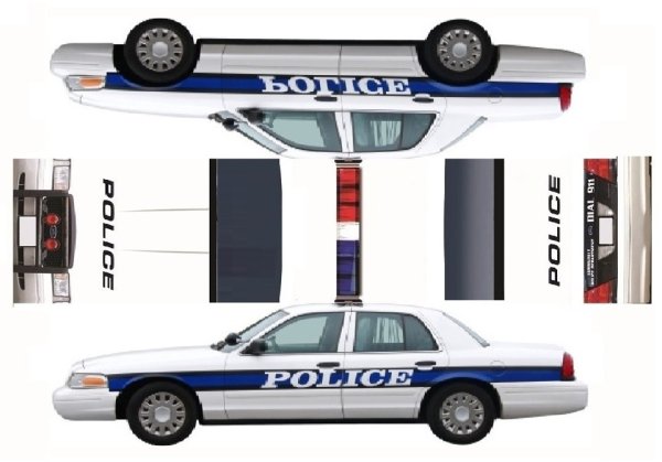 Ford Crown Victoria Police чертеж