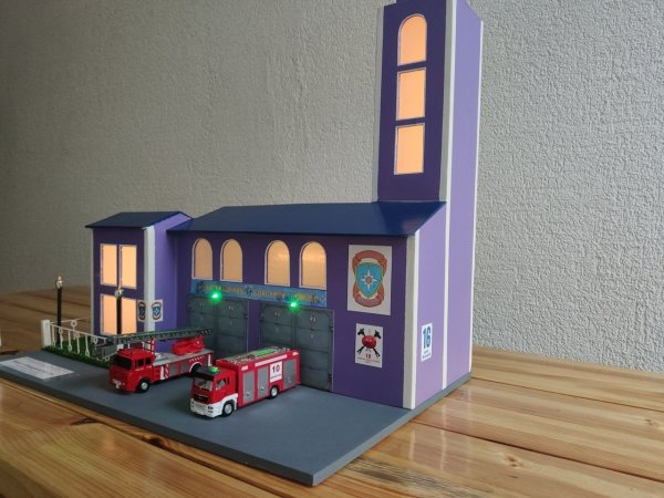 Макет пожарной части для детского сада