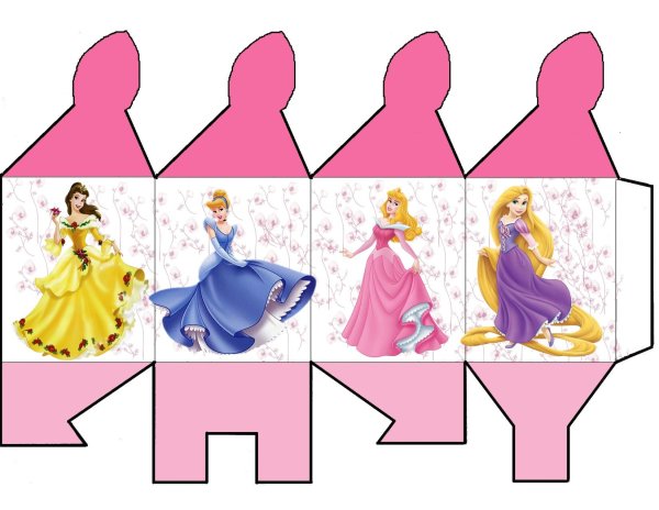 Объемные игрушки из бумаги принцессы
