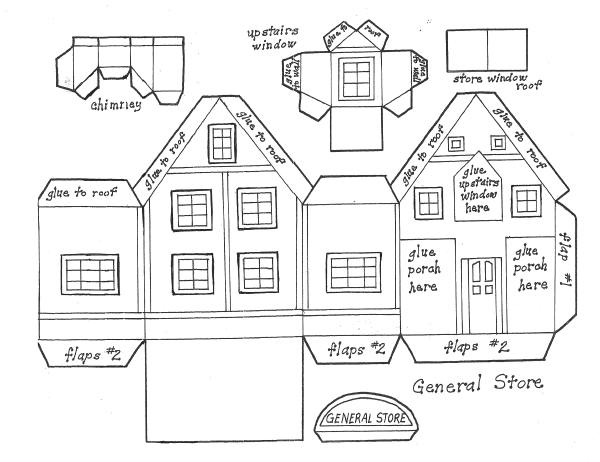 Поделки простые дом из бумаги