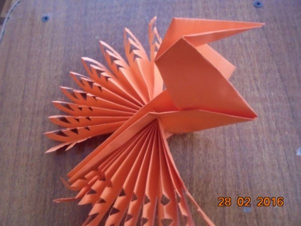 Птица счастья оригами