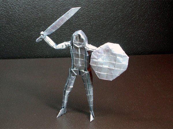 Оригами рыцарь
