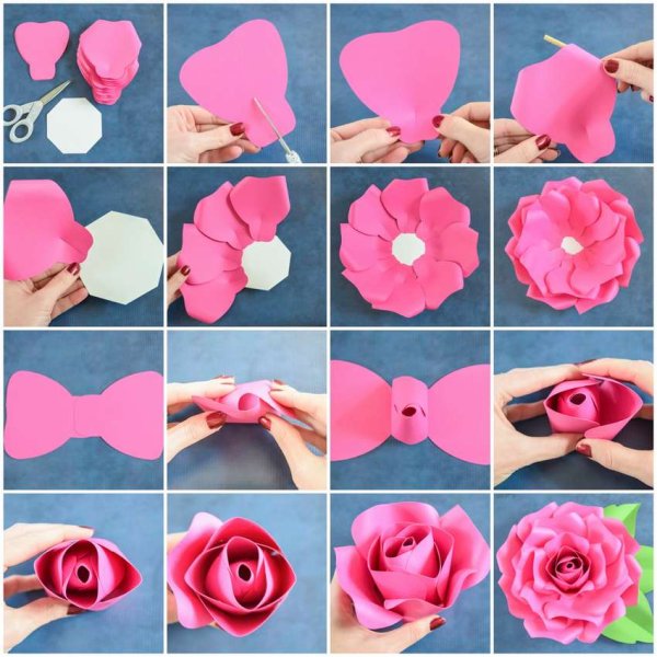 Как сделать розу из бумаги своими руками