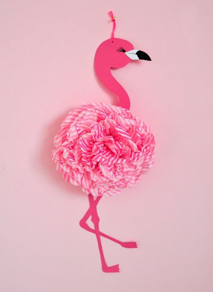 Поделка розовый Фламинго