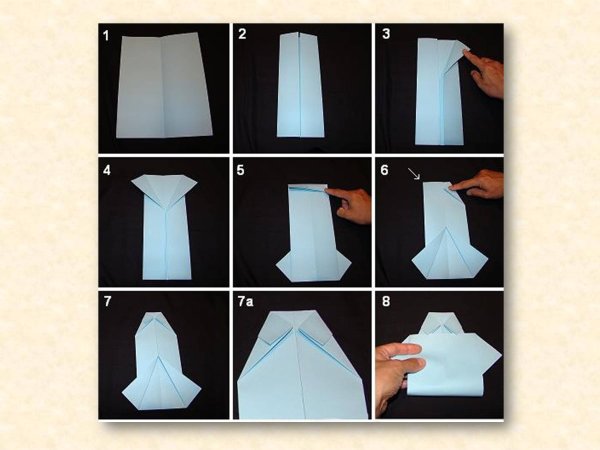 Оригами рубашка из бумаги для детей