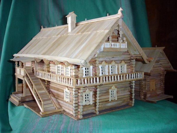 Макеты деревянных домиков