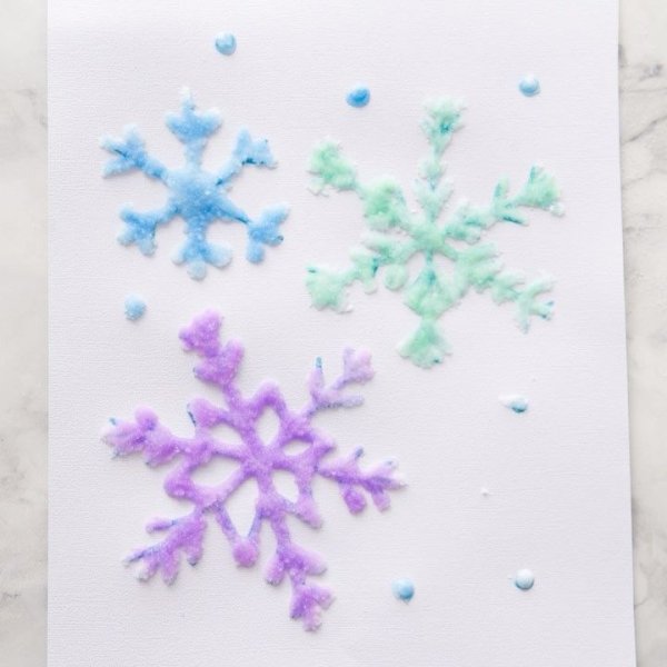 Снежинки для рисования с детьми