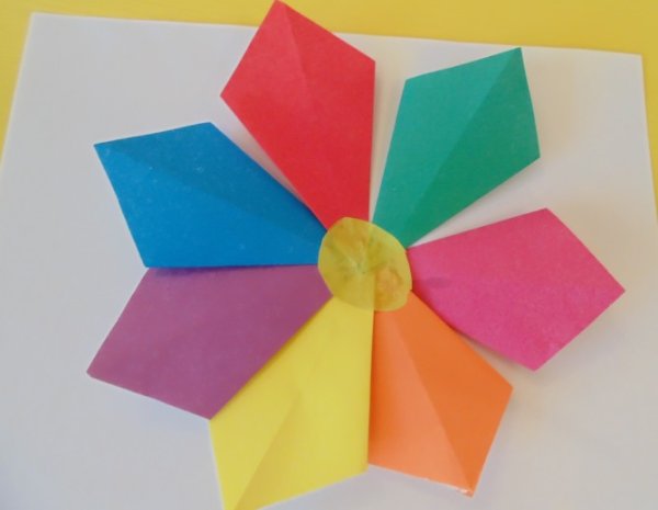 Оригами семицветик