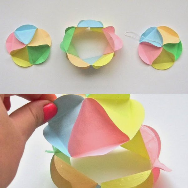 Объемные шары из бумаги