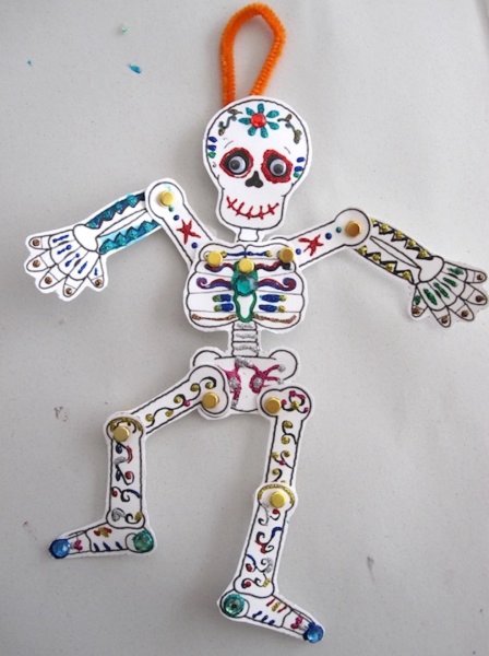 Скелет человека поделка