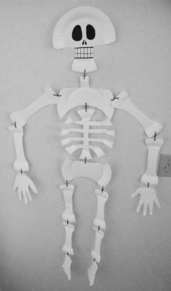 Украшения на Хэллоуин скелет