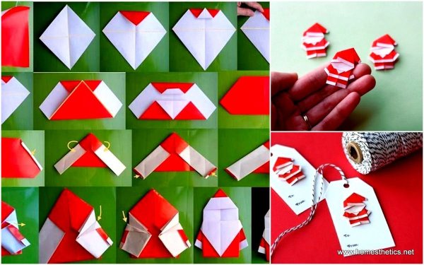 Оригами из бумаги на новый год