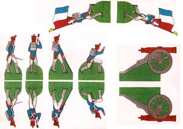 Бумажные солдатики 1812 гусары