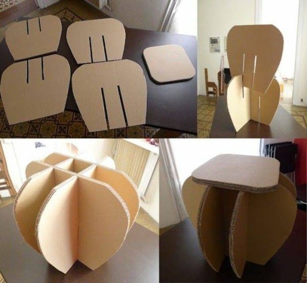 Необычная мебель из картона