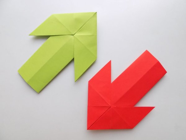 Оригами стрелочка