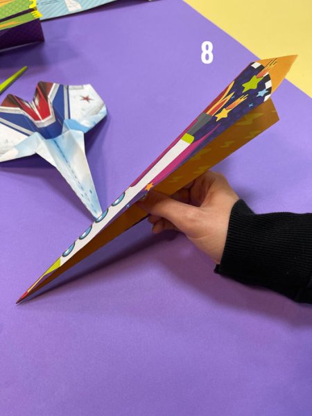 Оригами самолёт сложный