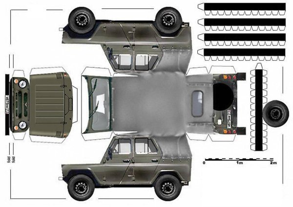 Развертка УАЗ 469