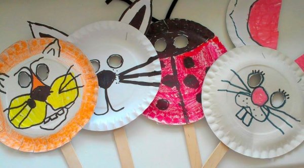 Поделки из бумажных тарелок для детей