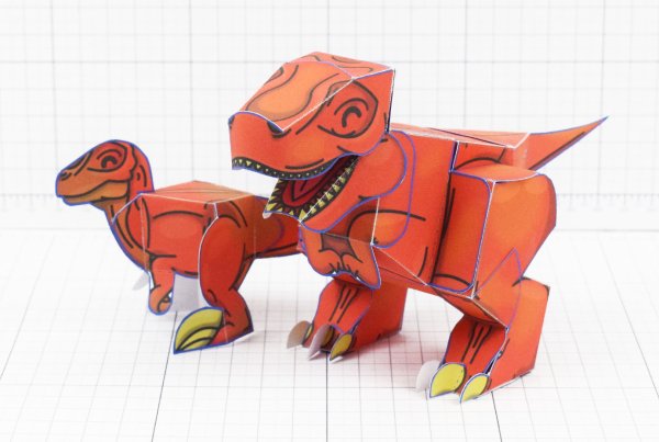 Моделирование динозавров из бумаги