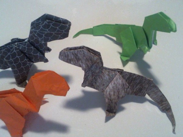 Динозавр оригами Тираннозавр рекс