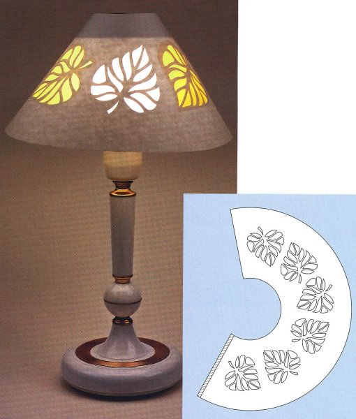 Настольный светильник из бумаги
