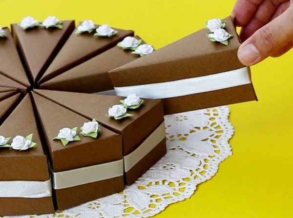 Поделки торт из цветной бумаги