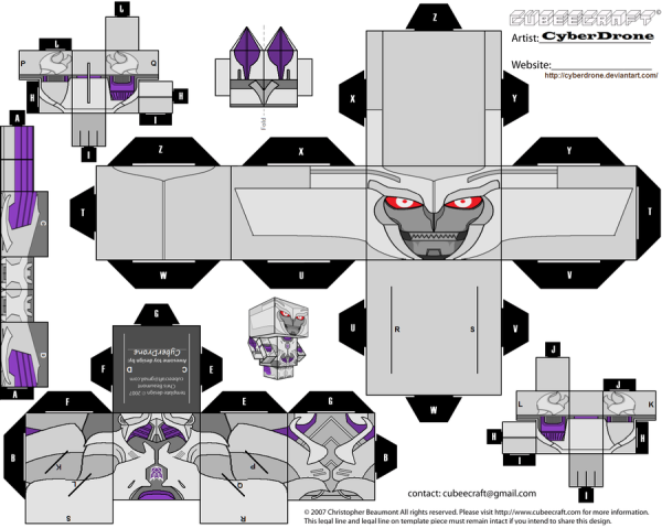 Transformers Megatron схема сборки
