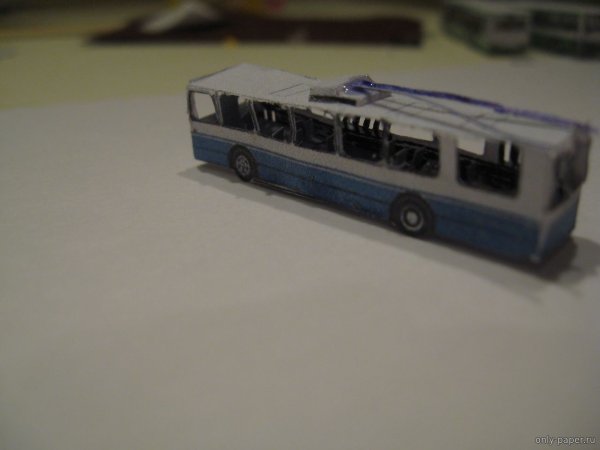 Модель троллейбусы гармошки