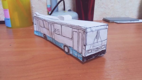 Бумажный троллейбус АКСМ