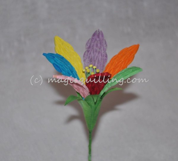 Цветик семицветик из фоамирана