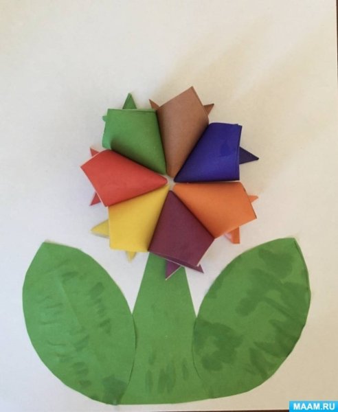 Оригами Цветик семицветик старшая группа