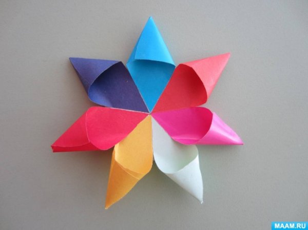 Цветик семицветик оригами из бумаги