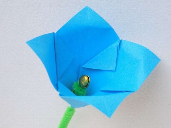 Колокольчик цветок из бумаги