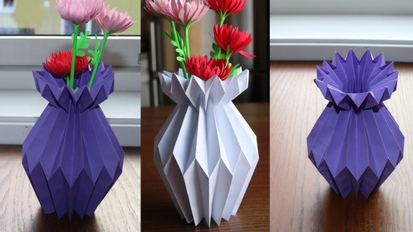 Поделка букет цветов из бумаги