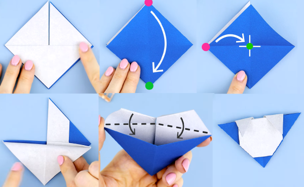 Оригами закладка