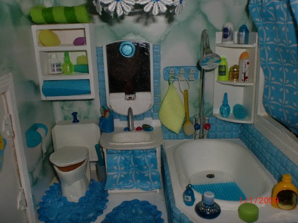 Ванная комната для кукол своими руками