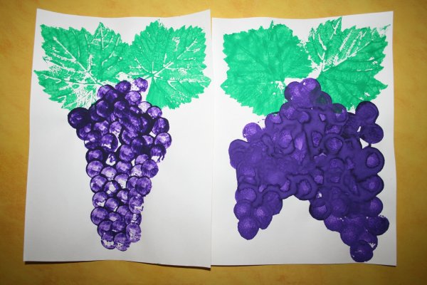 Поделка виноград из бумаги