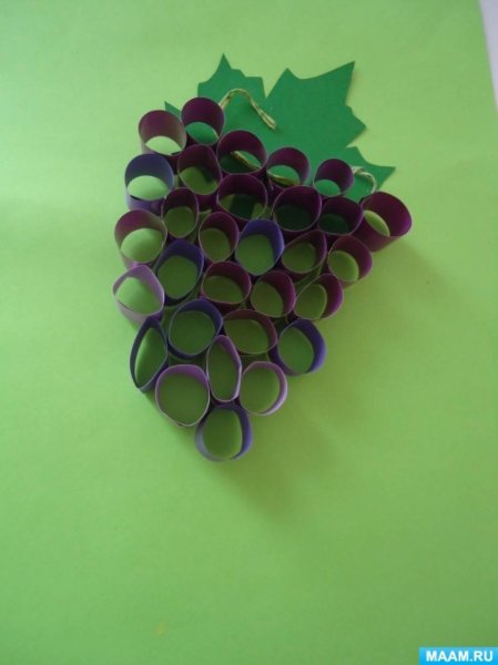 Поделки виноградная гроздь из бумаги