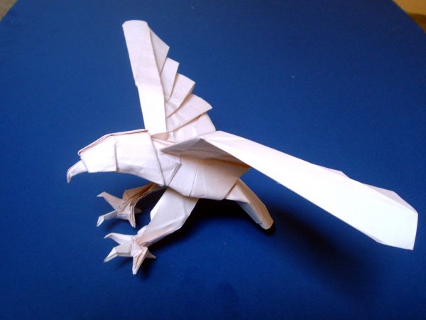 Оригами самолет птица