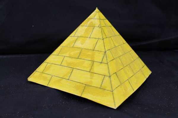 Пирамида Хеопса поделка своими руками из картона