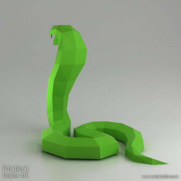 Змея бумажная игрушка