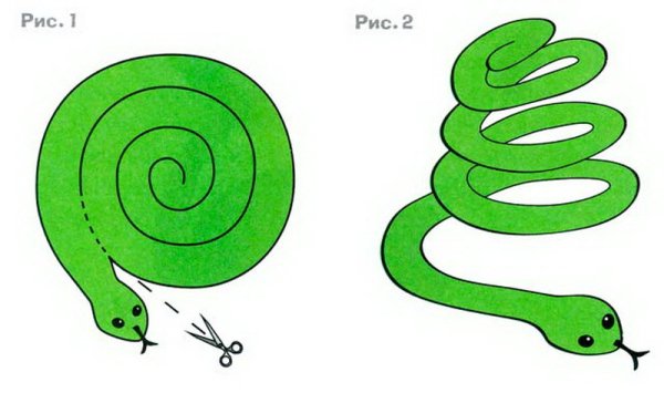 Поделка змея для детей