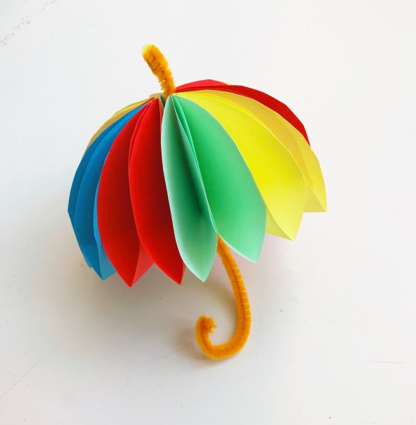 Зонтик из бумаги