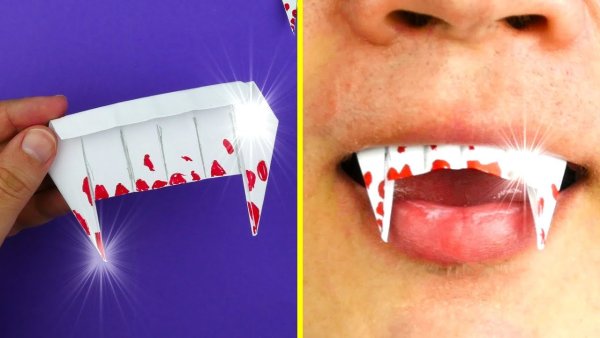 Острые зубы из бумаги