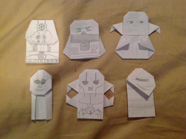 Оригами Звёздные войны из бумаги