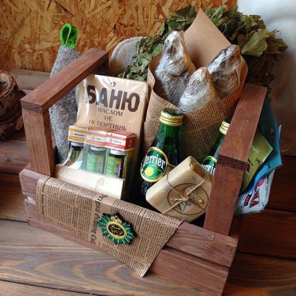 Ящик для подарка деревянный для мужчин