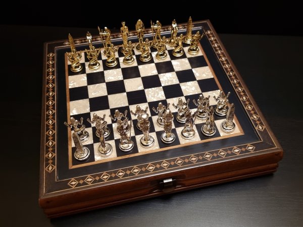 Шахматы подарочные "эпоха империй" венге антик, Helena Wood Art